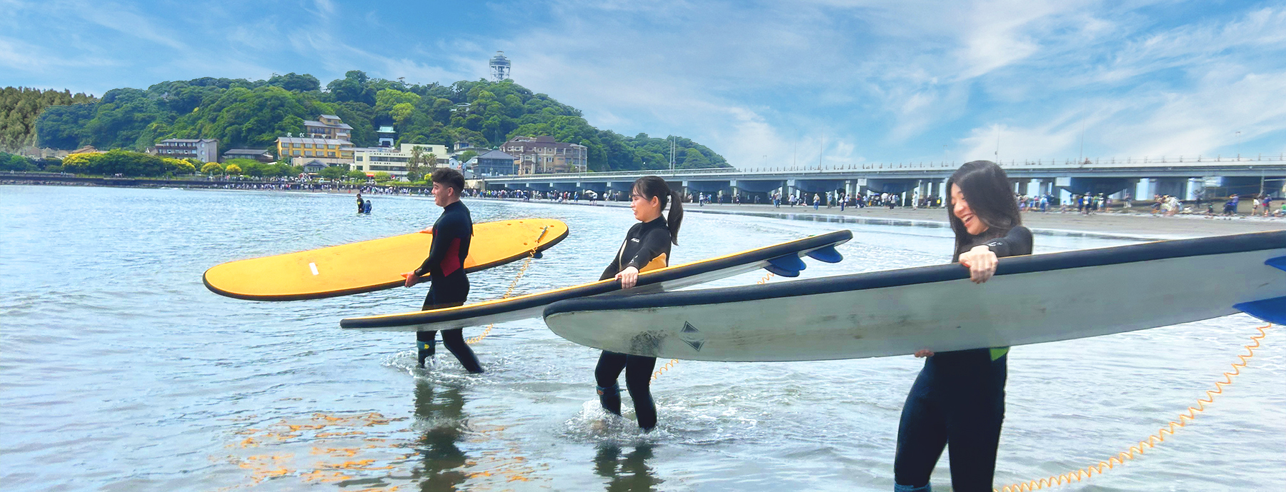 江ノ島で気軽にサーフィン体験