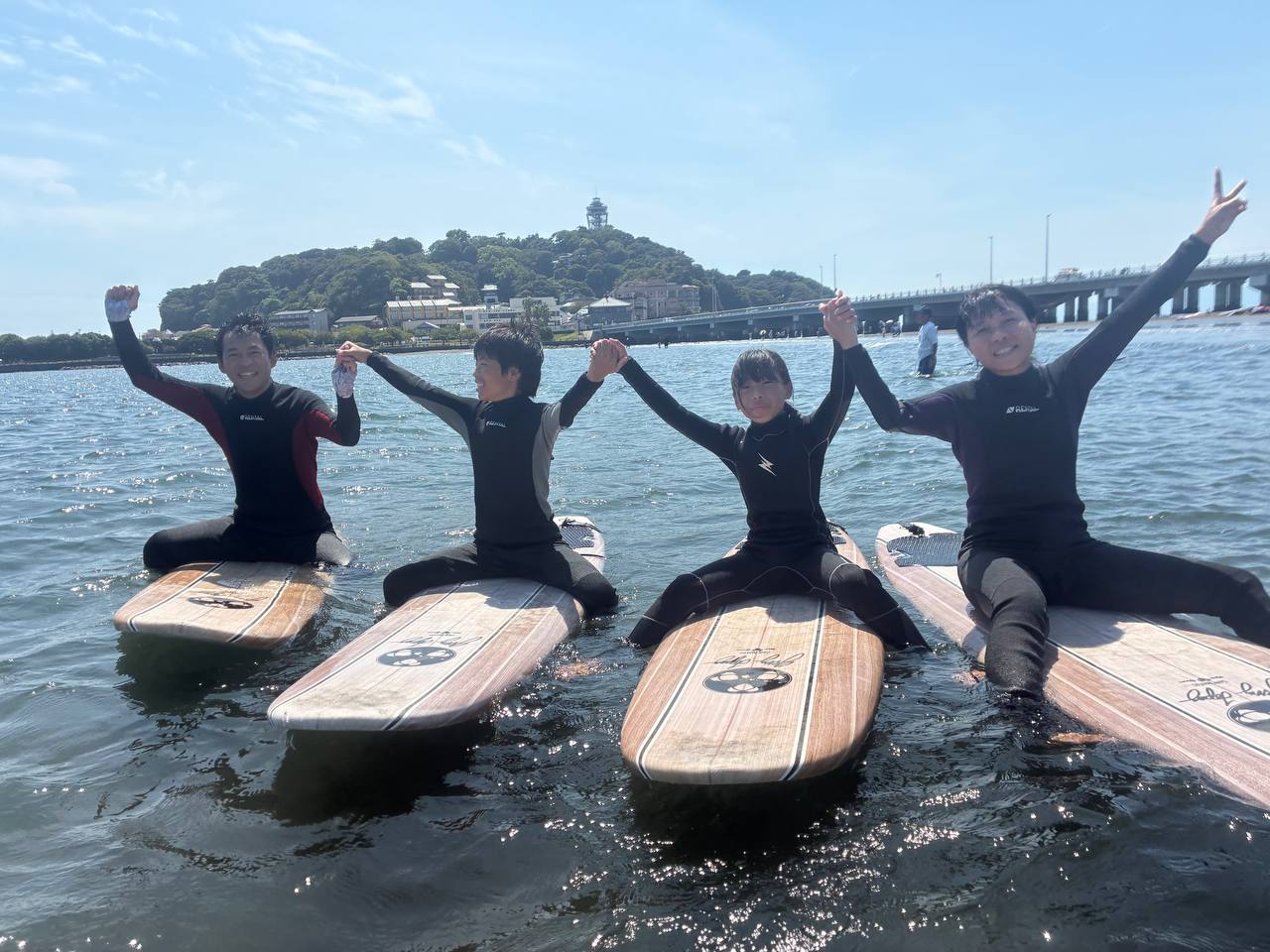 体験サーフィン写真