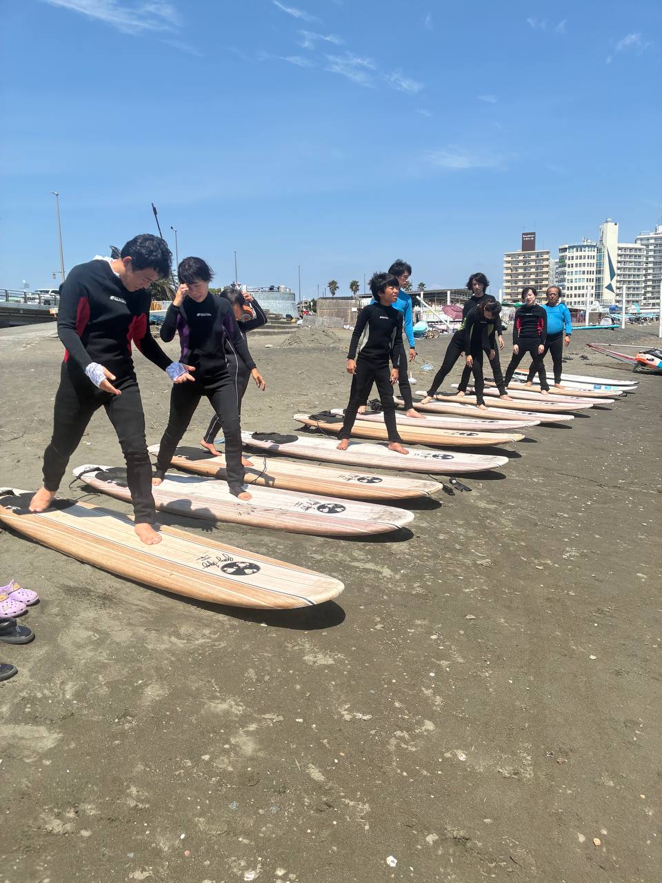 体験サーフィン写真