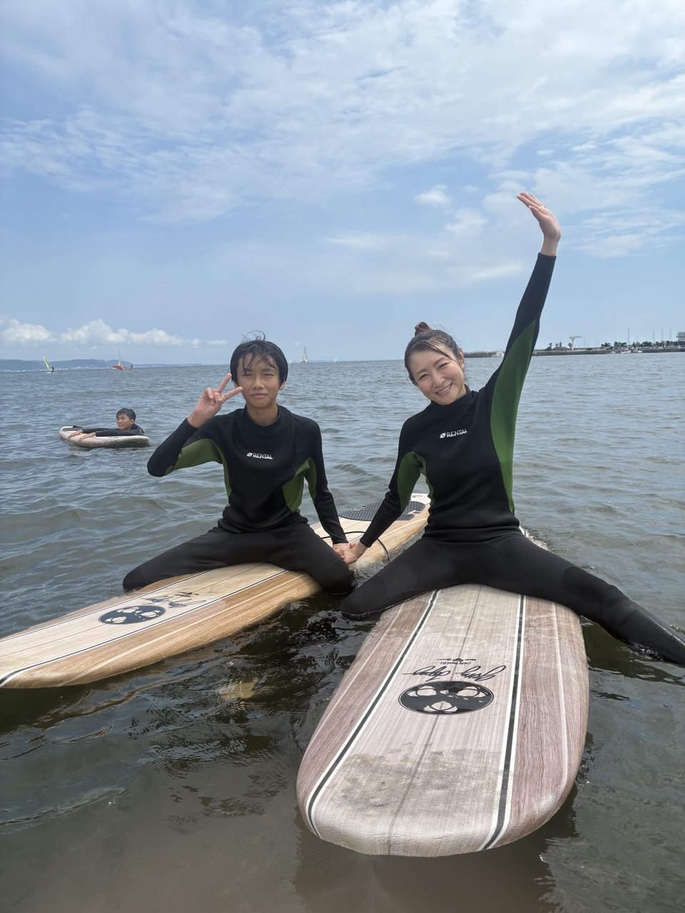 体験サーフィン写真