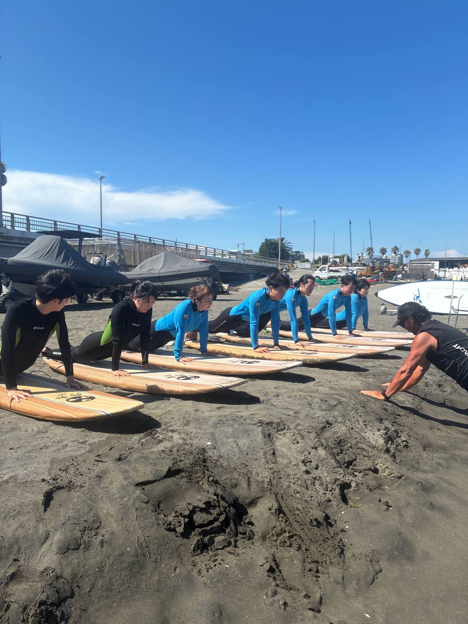 体験サーフィン写真