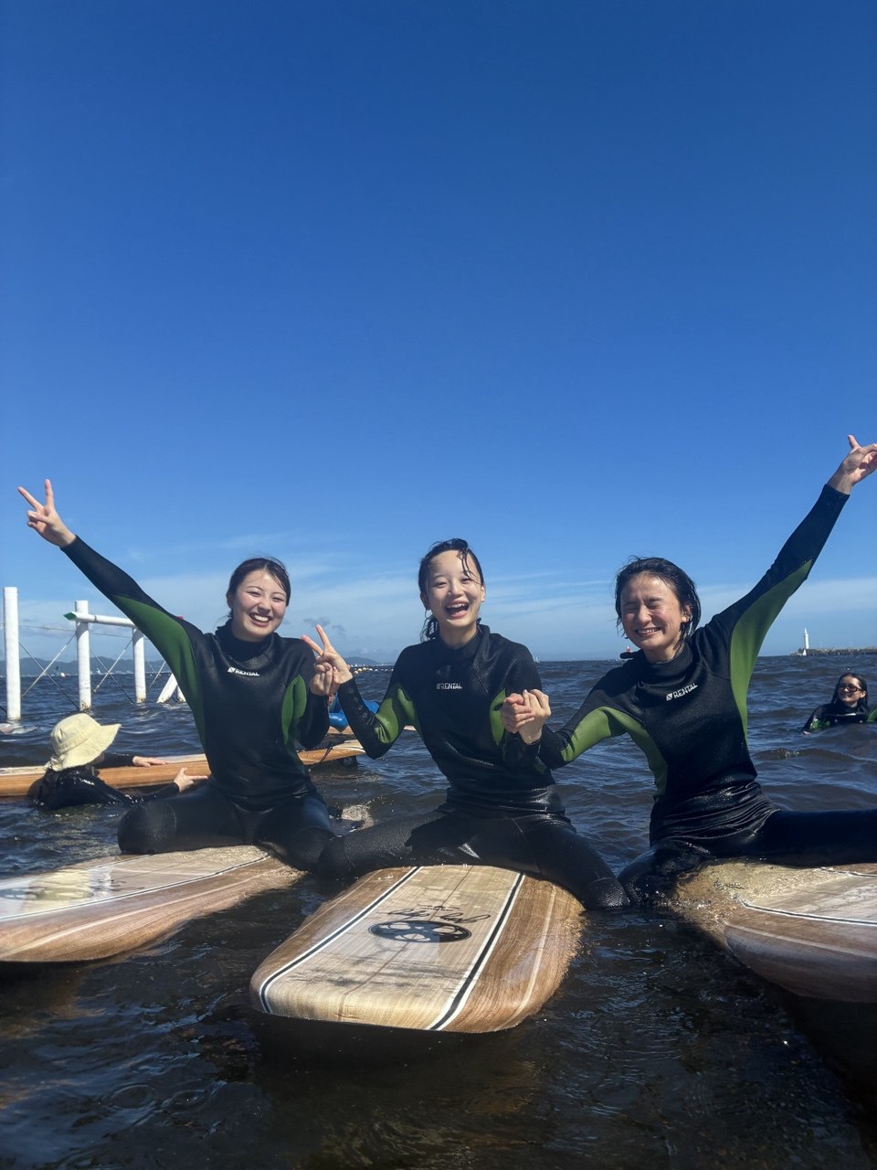 体験サーフィン写真