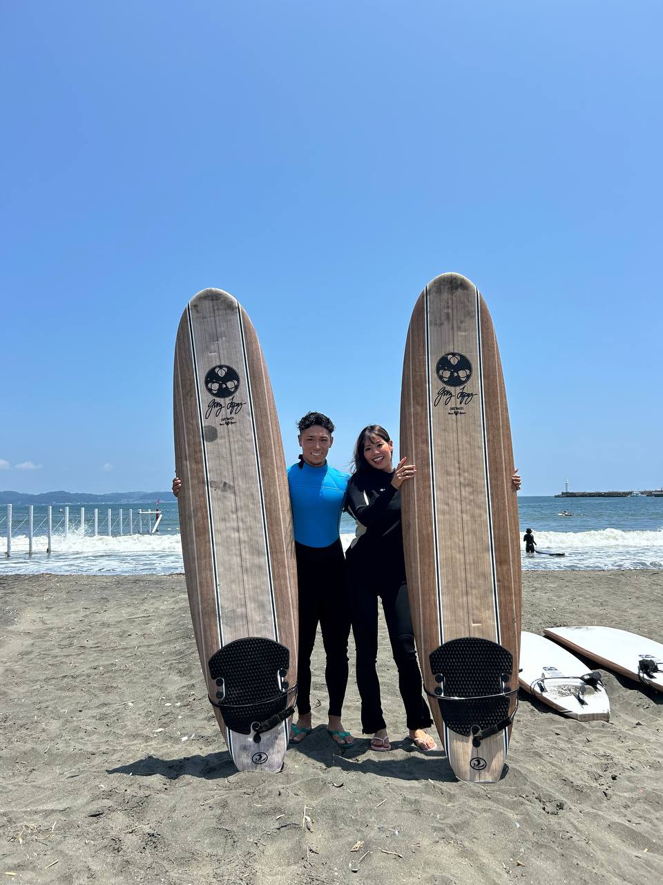 体験サーフィン写真