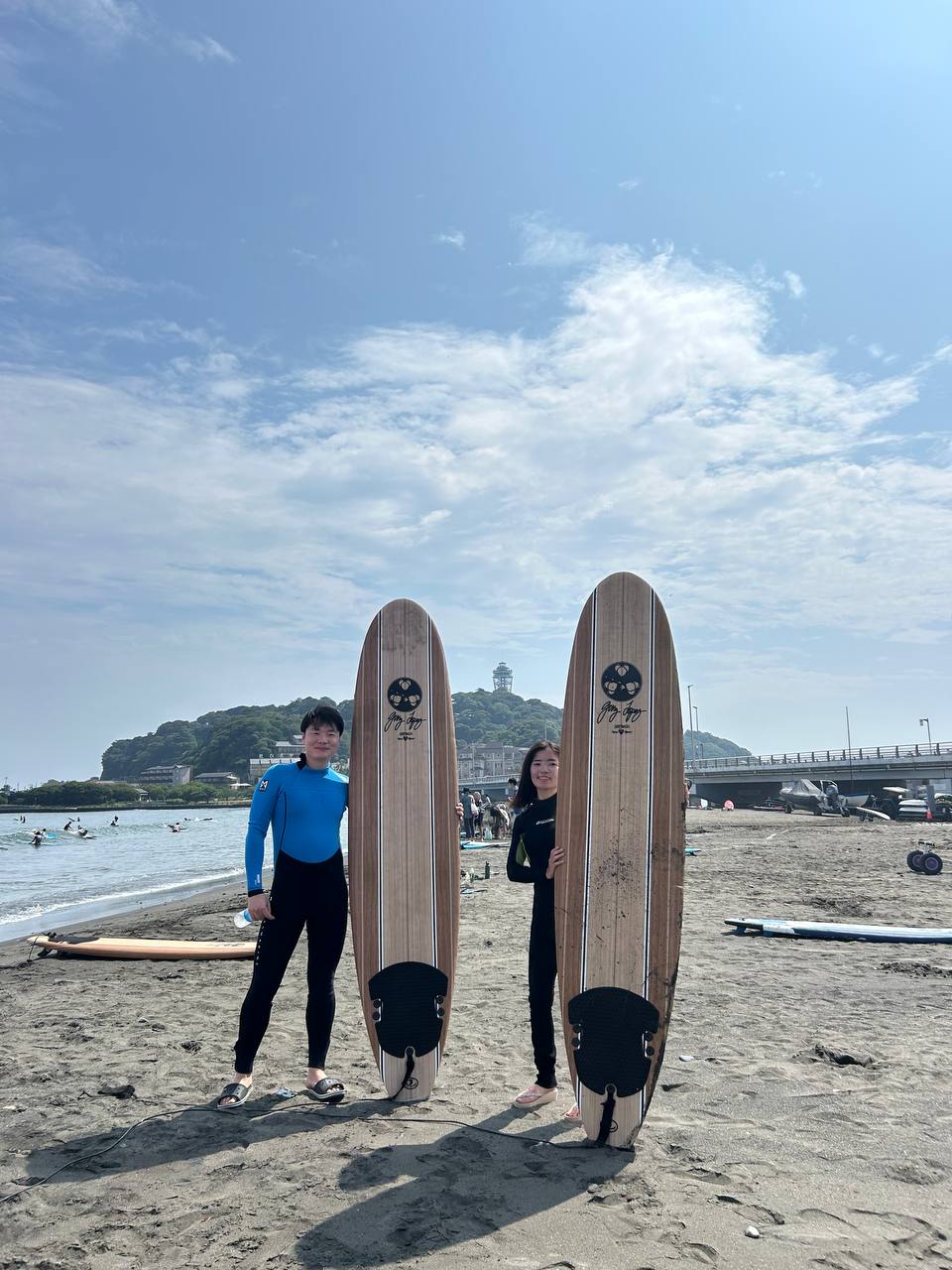 体験サーフィン写真